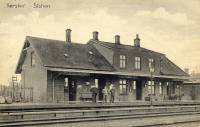 Værslev station opført 1874, nedrevet 1973