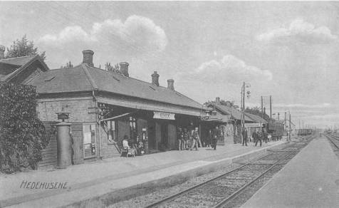 Hedehusenes første stationsbygning 1909-10