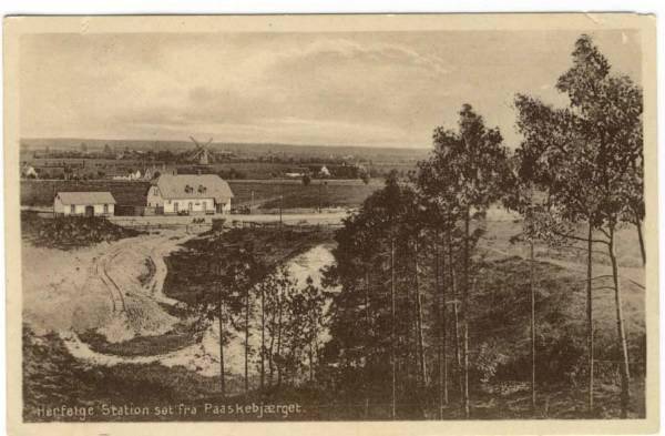 Herfølge station ca. 1908