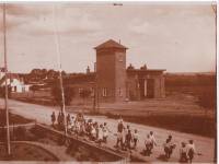 Hørve-Værslev Jernbanes remise i Hørve ca 1920