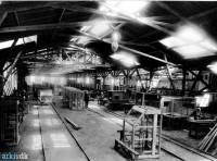 Kig ind i Vulcans fabrikshal 1903