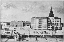 Københavns Slot omkring 1730 efter [[Frederik 4.]]'s ombygning