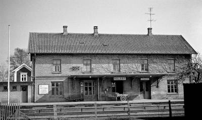 Holeby, stationsbygningen 1963