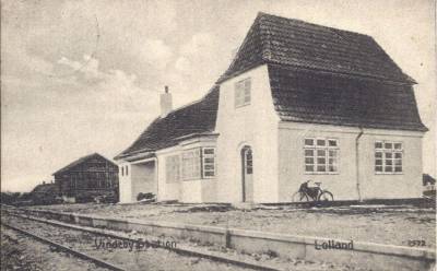 Onsevig station nær Vindeby ca 1915
